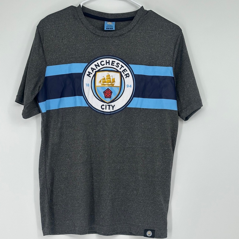 Manchester City FC Soccer‎ Jersey Shirt Men's Small Gray Official Merchandise